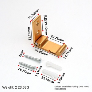 Crochet collant simple <span class=keywords><strong>invisible</strong></span> simple en aluminium sans poinçon pour le matériel de salle de bain mural espace pratique armoire à vêtements pliante - Product Image 6