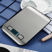 Báscula Digital de Cocina de Acero Inoxidable, Precisión de 1 g, para Pesar Alimentos, 5 kg, 10 kg, Báscula Electrónica para Cocinar