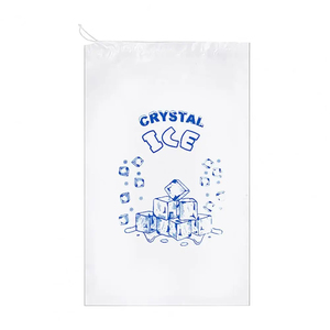 Lot de 100 sacs à glaçons transparents imprimés avec cordon de serrage, grande capacité, multi-usages, pour la maison - Product Image 4