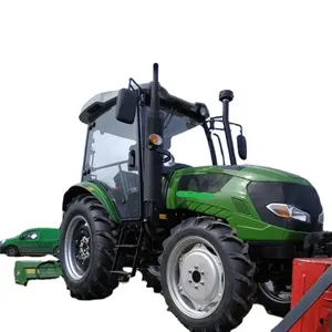 Traktor Pertanian 80hp Roda 4 * 4WD, Traktor Pertanian dengan Harga Pemuat Ujung Depan