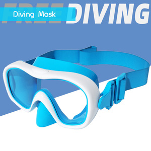 Masque de plongée encadré en verre trempé de 4,0 mm avec sangle réglable pour sports nautiques et snorkeling, ajustement universel - Product Image 2