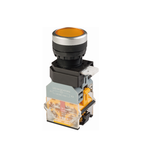 Interrupteur à bouton-poussoir étanche de type éclairé, série LA38, diamètre 22 mm - Product Image 1