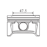 PISTON Động Cơ G4GM 23410-23000 23410-23010 23410-23020 23410-23050 23410-23060 23410-23070 23410-23901/2/3 23410-23931/2/3