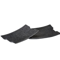 Assiette de service noire en mélamine incassable et durable de 13 pouces pour restaurant