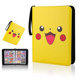 <span class=keywords><strong>Livre</strong></span> de cartes à collectionner en gros, chargeur 4 9 poches 400 900 <span class=keywords><strong>pikachu</strong></span> poke mon album classeur pour cartes à collectionner - Product Image 1