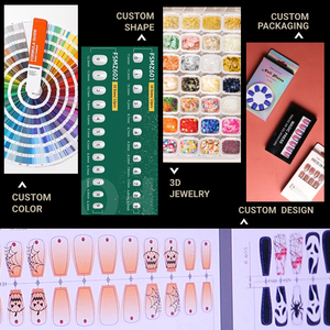Nuevo diseño moderno para prensa de <span class=keywords><strong>uñas</strong></span> en <span class=keywords><strong>uñas</strong></span> <span class=keywords><strong>postizas</strong></span> desnudas cuadradas de longitud media color punta francesa mujeres bonitas pegamento en fabricante de <span class=keywords><strong>uñas</strong></span> - Product Image 5
