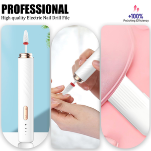 Nouvelle conception, perceuse à ongles électrique de type C, kit de pédicure, ensemble de fraises, lime à ongles, équipement de polissage 15000 tr/min - Product Image 3