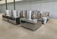 Plumeuse à poulet électrique portative Hongfu I Bell, 220V, haute productivité, 600 plumes/heure