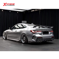 Difusor Trasero de Fibra de Carbono XTREME, Difusor Inferior con Divisores Laterales para BMW G22 G23 420i 430i M440i