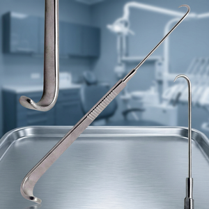 เครื่องมือผ่าตัดแบบใช้ซ้ำได้ชนิดปลายแหลมสำหรับดึงหลอดลม ENT Tracheal Hook Retractor ได้รับการรับรองมาตรฐาน CE โดย VIDIFIVE INTERNATIONAL - Product Image 2