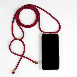<span class=keywords><strong>Collier</strong></span> bandoulière en cordon, sangle en corde, étui souple en silicone TPU pour <span class=keywords><strong>iPhone</strong></span> 15 16 17, étui réglable en silicone - Product Image 3