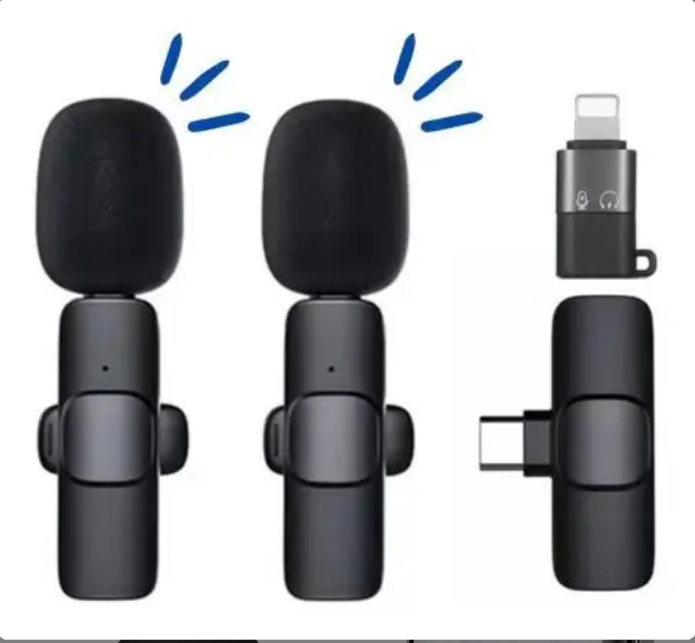 K9 K9 2 ไมโครโฟน + ตัวรับสัญญาณ Type C 1 ตัว + อะแดปเตอร์ IP 1 ตัว