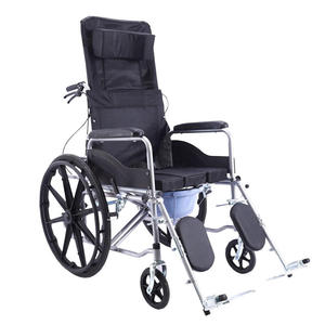 Silla de Ruedas Hidráulica Plegable Completamente Reclinable, Manual, con Certificación CE, Ángulo de Respaldo de 90-180 Grados, Precio Bajo - Product Image 2