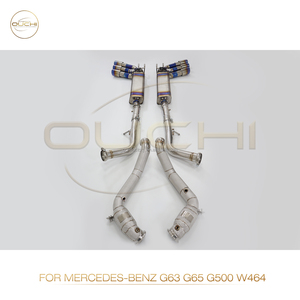 Système d'échappement en alliage de titane Ouchi Catback Downpipe pour Mercedes Benz 2018-2020 G500 G63 G65 W464 4.4T avec soupape de silencieux <span class=keywords><strong>Exha</strong></span> - Product Image 6