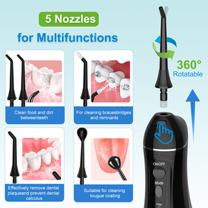 H2ofloss 2500mAh Flosser nước không dây IPX7 Irrigator miệng với 300ml Flosser nước - Product Image 4
