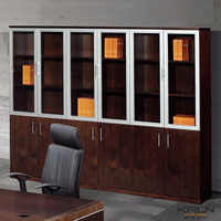 Kadi Table de bureau de direction en placage de luxe moderne de haute qualité, chef de la direction, mobilier de bureau, matériau vert durable