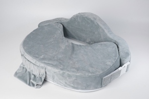 Coussin d'allaitement ergonomique – Soutien de couchage pour l'allaitement, support dorsal en mousse amovible et lavable, côtés ajustables pour la santé de la maman - Product Image 2