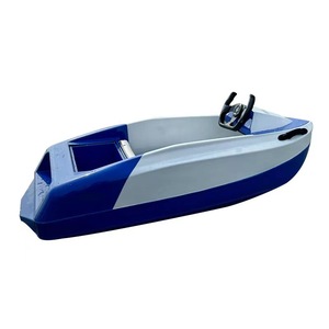 Bateau électrique à grande vitesse 260x128cm, bateau de divertissement aquatique léger en plastique pour lacs et rivières - Product Image 1