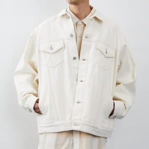 Nuova giacca Casual da uomo in cotone Denim <span class=keywords><strong>stile</strong></span> classico <span class=keywords><strong>abbigliamento</strong></span> di marca <span class=keywords><strong>maschile</strong></span> lavato Retro blu Jeans giacca Bomber - Product Image 2