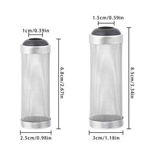 핫 세일 1 pc 편리한 스테인레스 스틸 수족관 필터 메쉬 슬리브, 특수 새우 실린더 필터 - Product Image 2