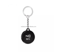 Llavero Personalizado con Etiqueta NFC de Resina Epoxi, Tarjeta NFC para Reseñas de Google, para Compartir en Redes Sociales