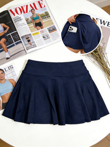 Paquete de 4 Conjuntos: Minifalda Deportiva Cómoda de Cintura Regular, Antideslizante, Multicolor, Estilo Línea A, con Bolsillos, Informal - Product Image 4