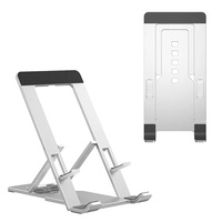 Support de téléphone portable universel en alliage d'aluminium, support pliable réglable portable en métal