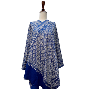Elegant Machine Embroidered <b>Scarves</b> Stoles Traditional Floral Fashion Accessory Private Label Factory Wholesale Supply - Product Image 1