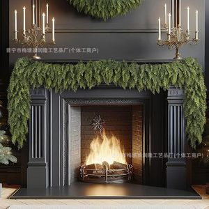 Guirlande d'aiguilles de pin artificielles Yingrunlong 10cm-30cm en plastique PE, décoration de Noël pour la maison, ornement suspendu pour cheminée - Product Image 2
