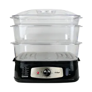 ホットセール炊飯器プロフェッショナル電気食品蒸し器ステンレス鋼黒電気炊飯器蒸し器25L容量