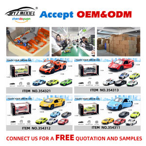 4 styles, modèle de voiture de course en métal et plastique à l'échelle 1/43, à tirer en arrière, avec <span class=keywords><strong>portes</strong></span> ouvrables, voiture de sport en métal moulé sous pression avec roues mobiles pour enfants - Product Image 6