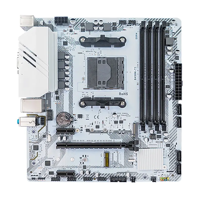 B450 Chipset Placa Mae Pc Desktop Mainboard Am4 Gaming Mother Board Dual Ddr4 64gb B450m Motherboard komputer