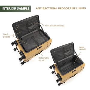 गियरबॉक्स 25 इंच हल्के मल्टीफंक्शनल पीसी यूनिसेक्स स्पोर्ट्स स्टाइल कैरी-ऑन सामान स्पिनर व्हील एल्यूमीनियम ट्रॉली बड़ा - Product Image 2