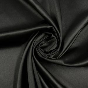 Acétate matériel doux fête soirée <span class=keywords><strong>sexe</strong></span> lingerie femme couture noir couleur unie soie satin tissu textile pour pyjamas - Product Image 5