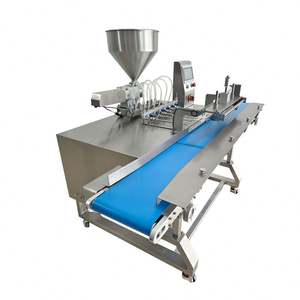 Ligne de production entièrement automatique pour le remplissage de crème ou de confiture sur gâteaux roulés, pains, croissants et choux à la crème, et machine de remplissage de choux à la crème - Product Image 3