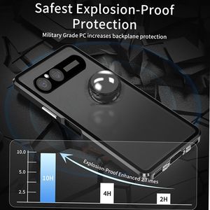 Custodia per Telefono in Metallo con Vetro Temperato Trasparente a Copertura Totale 360° con Protezione Magnetica per <span class=keywords><strong>Sony</strong></span> <span class=keywords><strong>Xperia</strong></span> 1O VII - Product Image 5