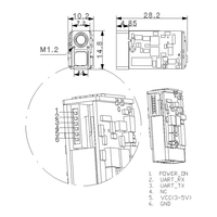Module de capteur de télémétrie laser à très petit volume pionnier, module de détection de distance laser pour pod électro-optique