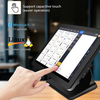 17 pouces Android Pos Système Mobile de Paiement Écran Tactile Caisse Enregistreuse Terminal de Facturation pour Restaurant de Détail Caisse