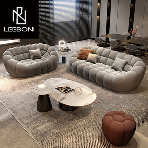 Muebles multifunción para el hogar hechos a medida, Tela Gris eléctrica, muebles italianos de lujo para sala de estar, sofá moderno - Product Image 4