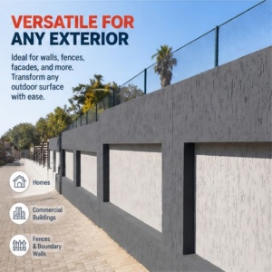 Revêtement extérieur Gamazine avec effet Graffiato |   Peinture anti-fissures à couche épaisse, matériau de façade durable résistant aux intempéries, durée de vie de 20 ans - Product Image 2