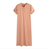 Y-8 2025 Nouvelle Chemise Musulmane pour Hommes du Moyen-Orient, Arabe, Dubaï, Malaisie – Robe Musulmane Marocaine Thobe à Fermeture Éclair