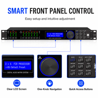 Processeur audio professionnel LA306, processeur DSP numérique, équipement audio DSP haute performance 3 entrées 6 sorties