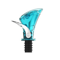 Aérateur de vin à interrupteur à une touche, verseur pour le stockage, distributeur automatique de liquide pour spiritueux et huile, bec verseur anti-fuite, conception anti-reflux