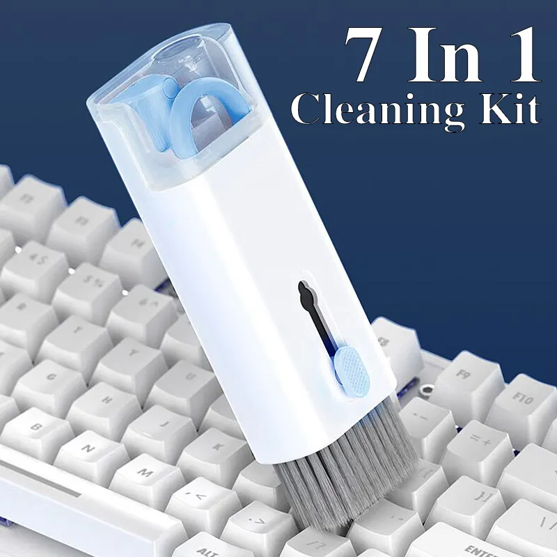 7 in 1 bilgisayar klavye temizleyici fırça kiti bluetooth kulaklık temizleme kalem için Airpods 3 Pro kulaklık temizleme aracı