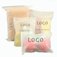 Sacs d'emballage en plastique éco-conscients GRS pour vêtements sac à fermeture éclair fermeture éclair PE t-shirt sac givré fermeture éclair poly-sacs