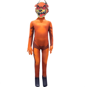 Costume de cosplay monstre renne, combinaison avec masque de tête, tenue de performance d'Halloween unisexe pour adultes - Product Image 2