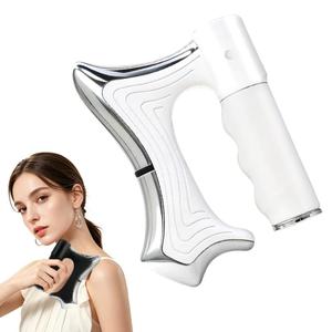 0728 Marca Privada Mini Masajeador Gua Sha Multifuncional 3 en 1 con 2000mAh, 9 Niveles Ajustables, Raspador Portátil - Product Image 3