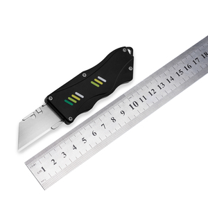 <span class=keywords><strong>Coupe</strong></span>-papier coulissant à poignée en aluminium, lame à changement rapide, mini couteau utilitaire tactique multifonctionnel pour porte-clés - Product Image 5