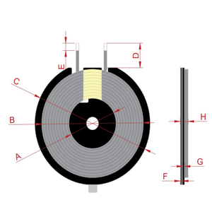 Không dây sạc cuộn dây Loại C Android cuộn dây cảm ứng của mini không dây sạc nhanh mô-đun - Product Image 5