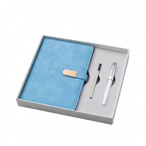 Set de Regalo de Cuaderno A5 de Cuero PU Personalizado, Set de Cuaderno y Bolígrafo Promocional al por Mayor para Negocios, Diario Corporativo para Regalo - Product Image 5